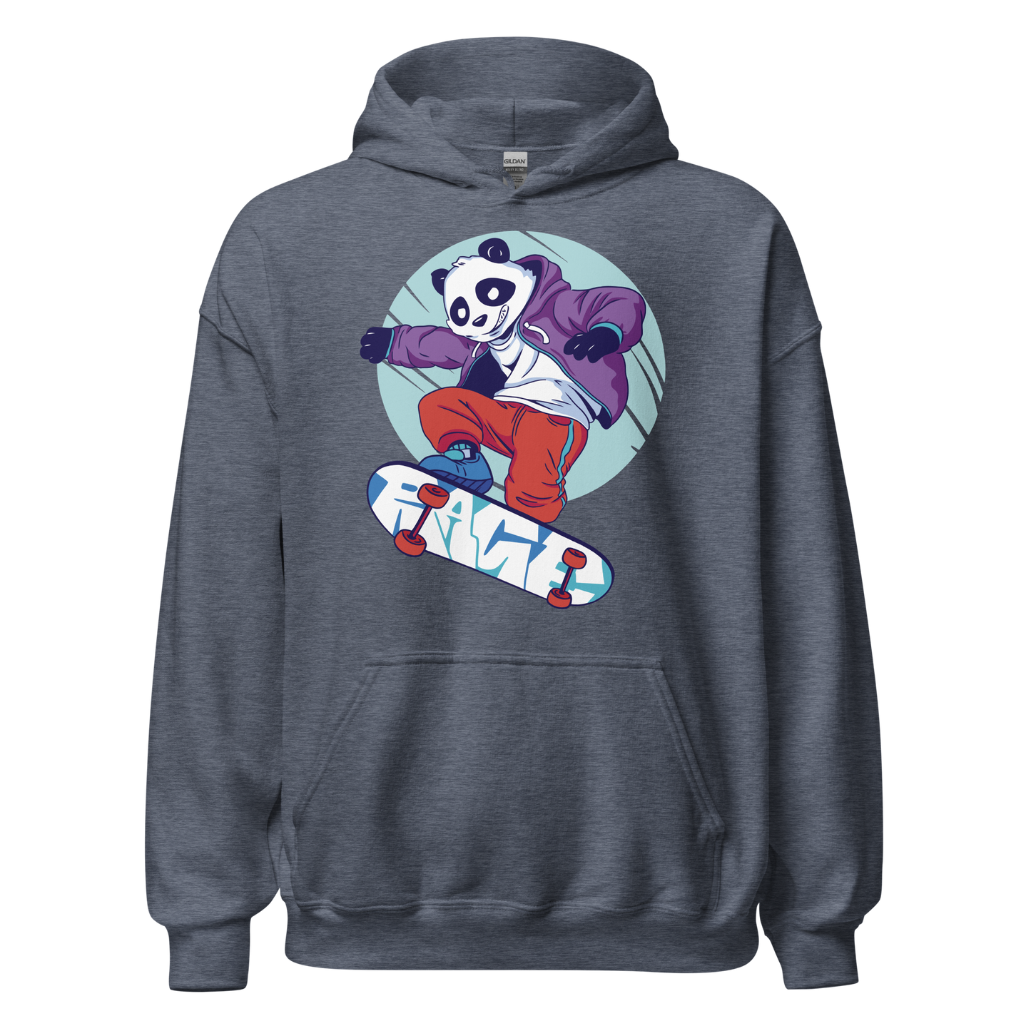 Panda skateboarding | Unisex Hoodie