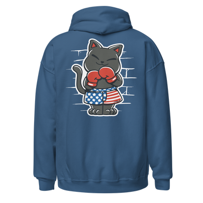 USA boxer cat | Unisex Hoodie - F&B