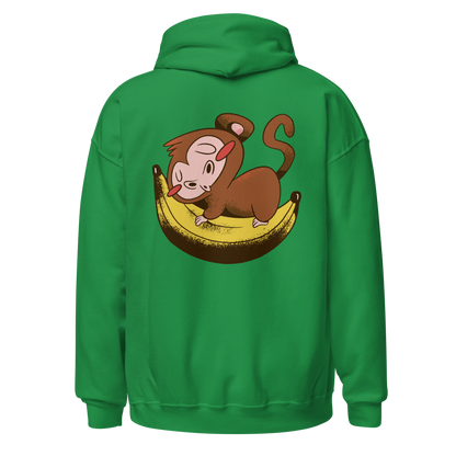 Monkey sleeping on banana | Unisex Hoodie