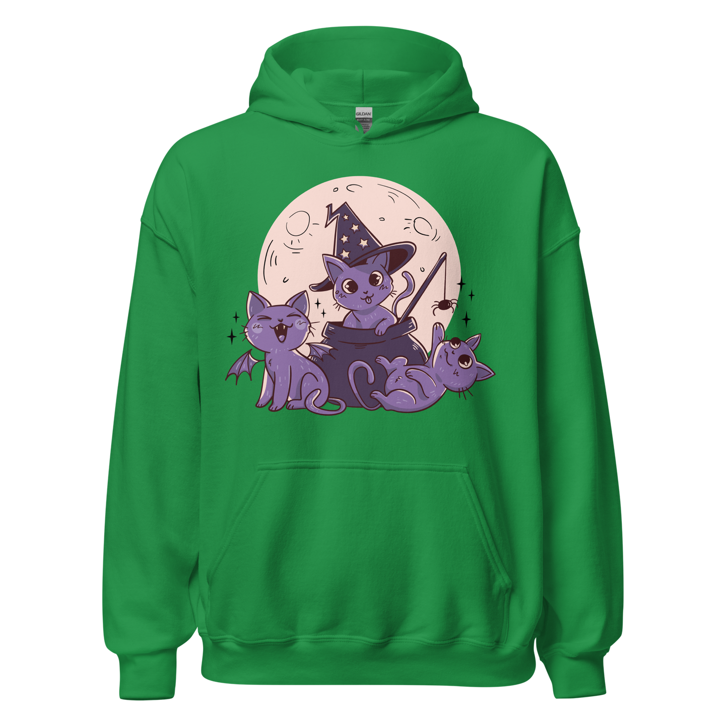 Halloween cute cats and moon | Unisex Hoodie