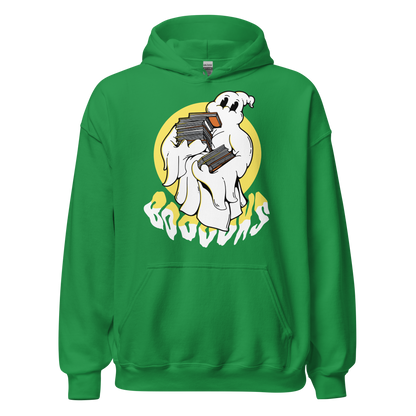 Ghost cartoon with books | Unisex Hoodie