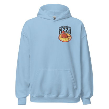 Pepperoni pizza cartoon | Unisex Hoodie - F&B