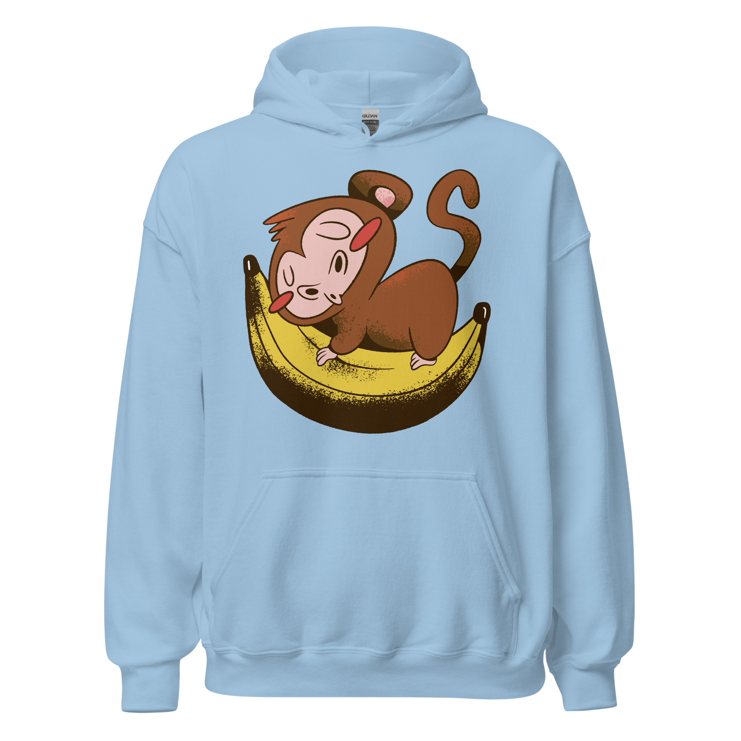 Monkey sleeping on banana | Unisex Hoodie