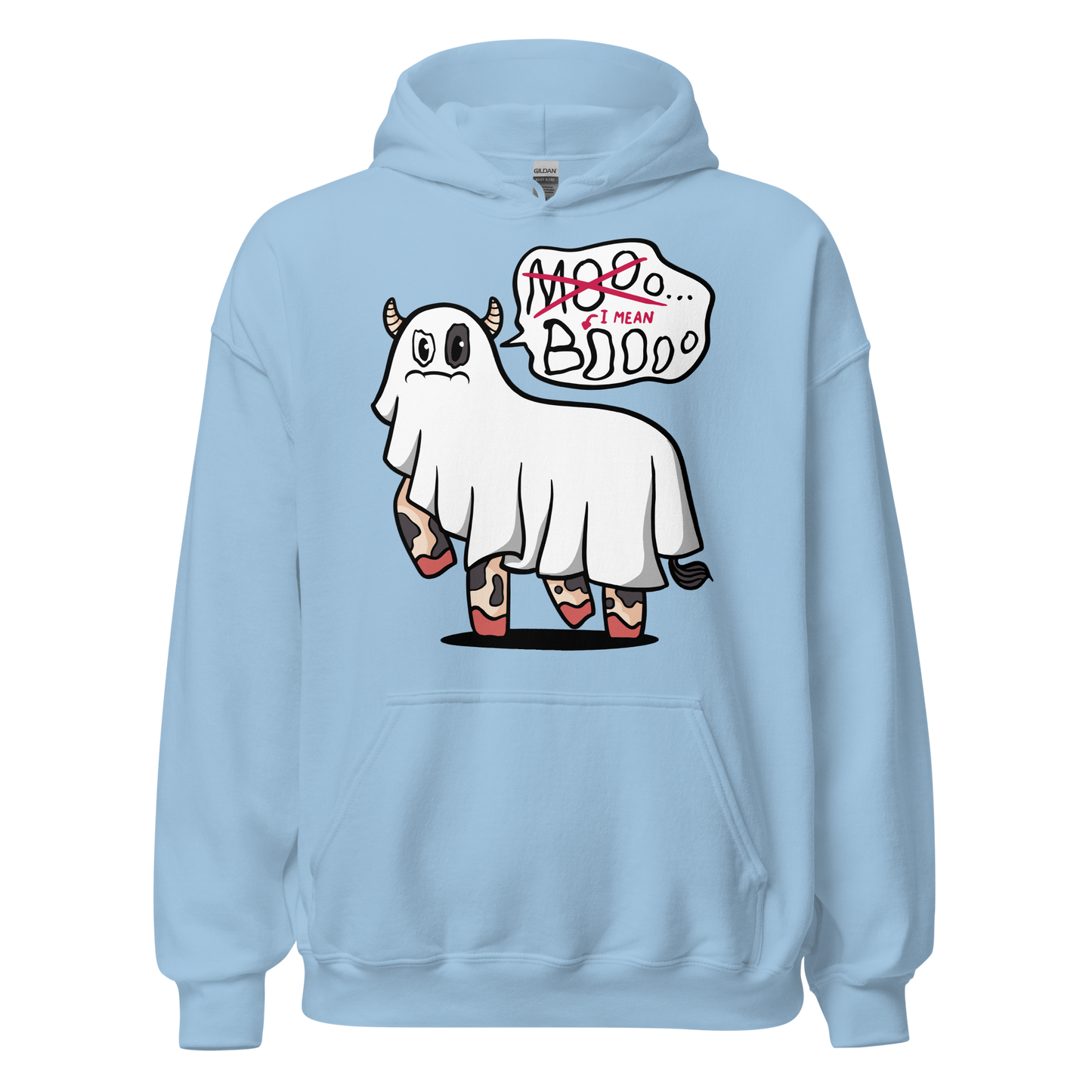 Ghost cow funny halloween | Unisex Hoodie