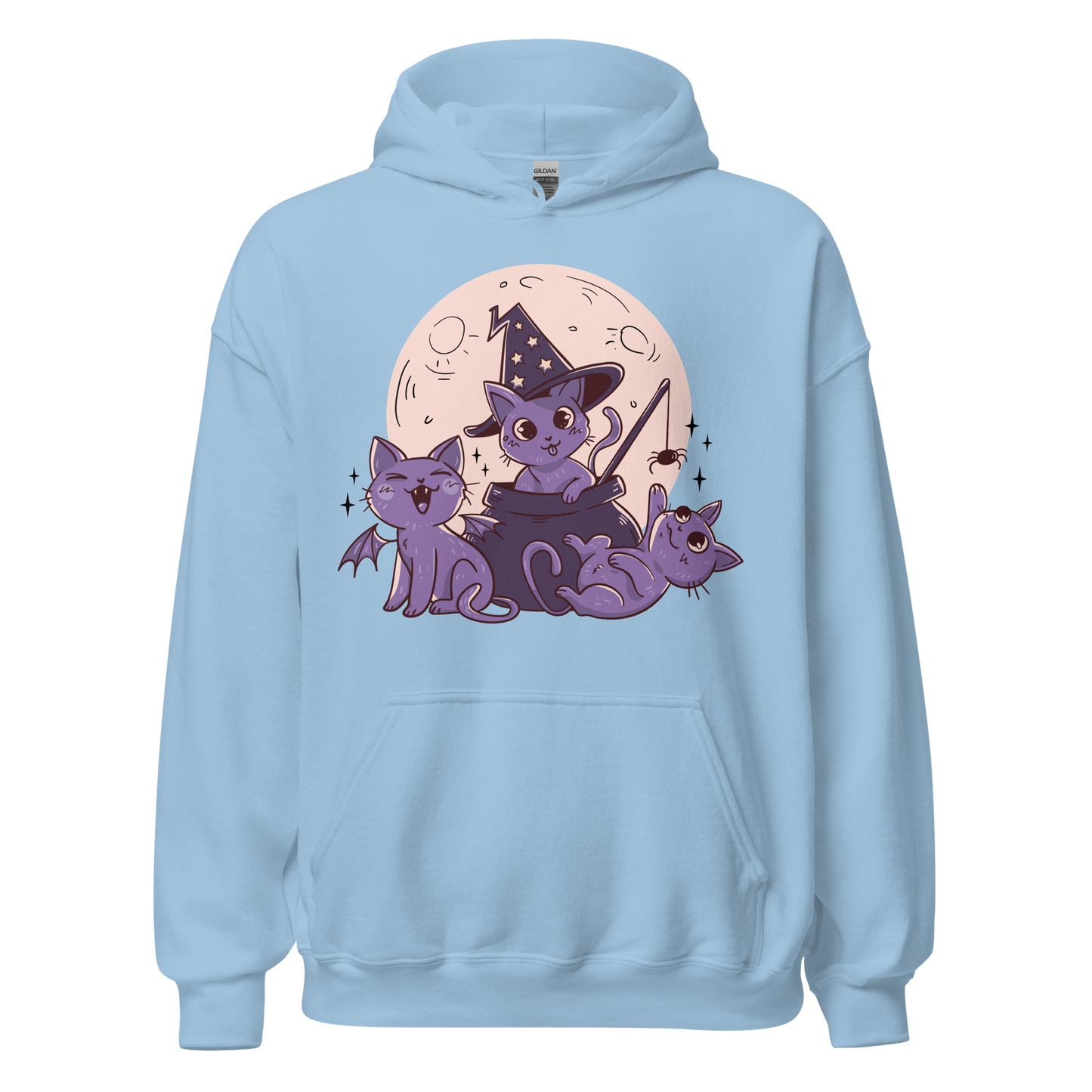 Halloween cute cats and moon | Unisex Hoodie