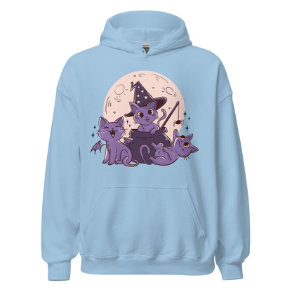 Halloween cute cats and moon | Unisex Hoodie