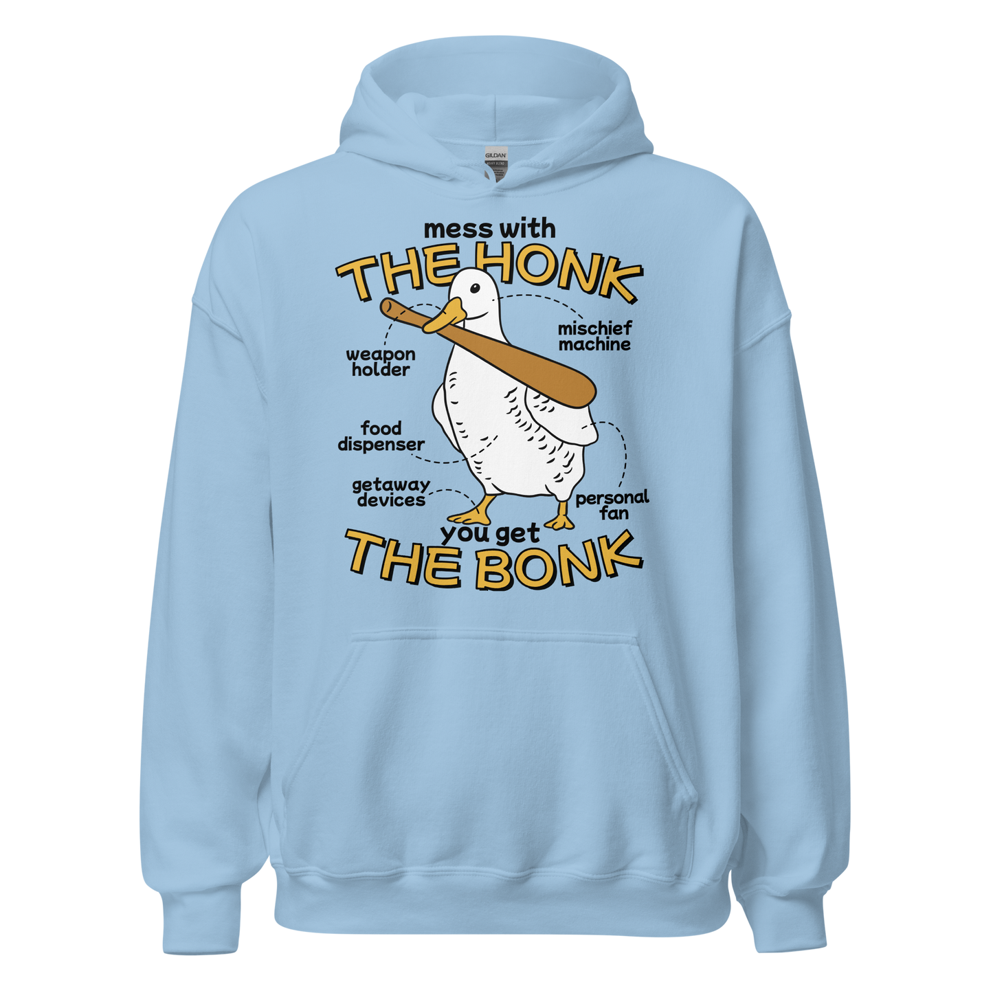 Duck animal with a bat | Unisex Hoodie