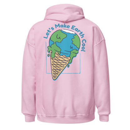 Ecology let's make the Earth cool quote | Unisex Hoodie - F&B