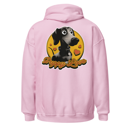 Black puppy dog animal 3D | Unisex Hoodie - F&B