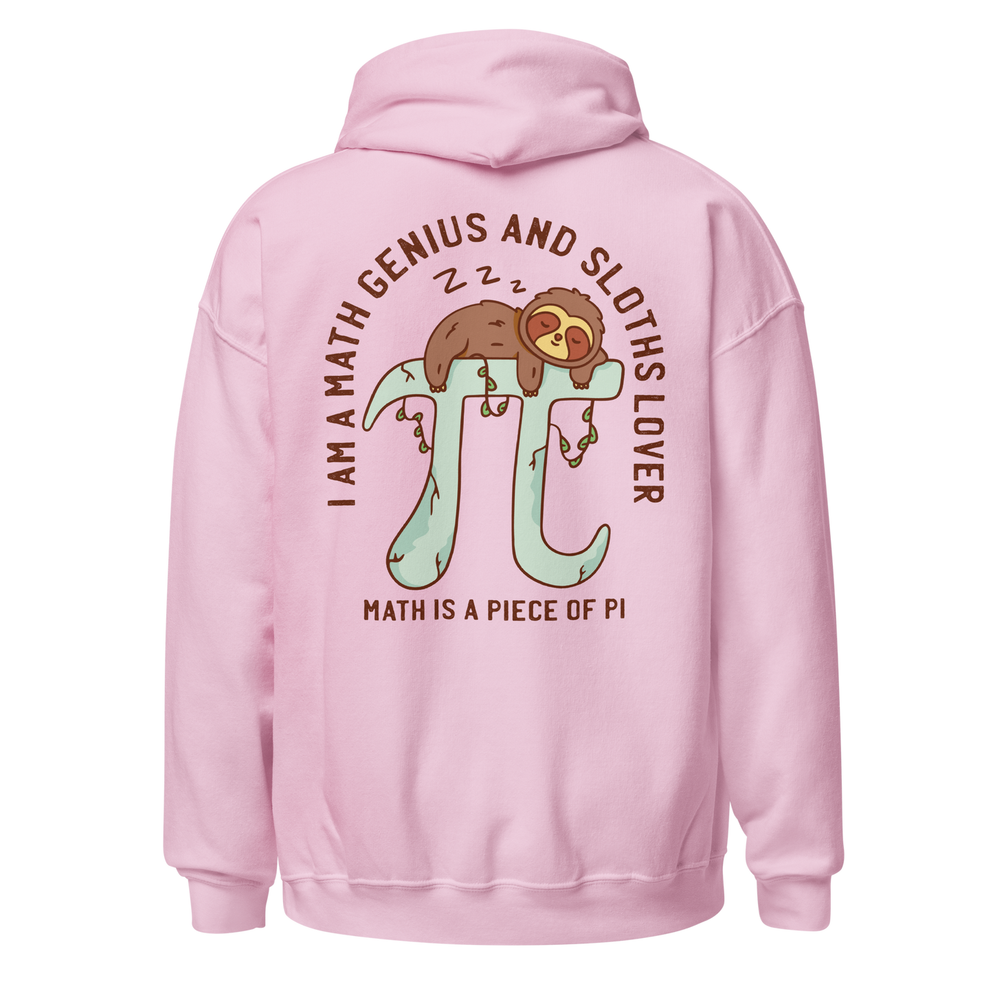 Sloth sleeping on PI symbol | Unisex Hoodie