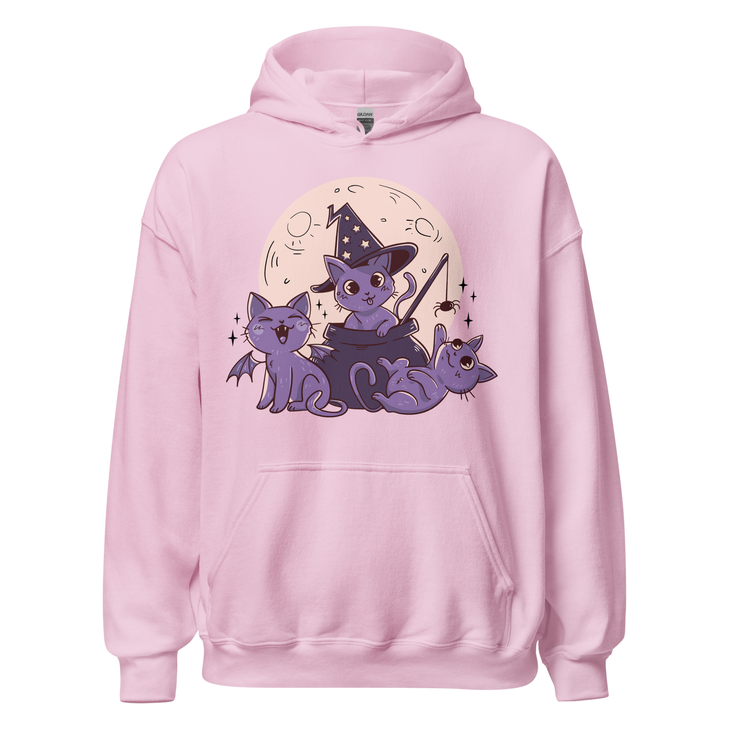 Halloween cute cats and moon | Unisex Hoodie