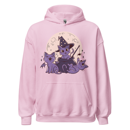 Halloween cute cats and moon | Unisex Hoodie