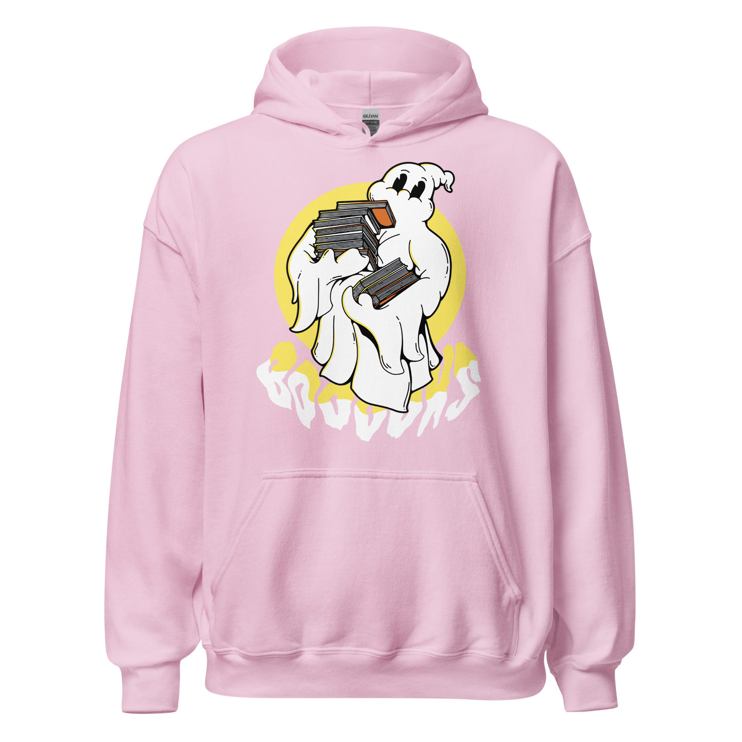 Ghost cartoon with books | Unisex Hoodie