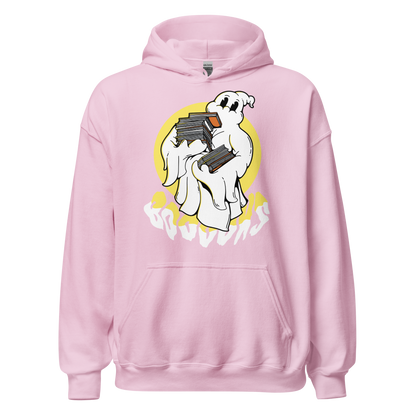 Ghost cartoon with books | Unisex Hoodie