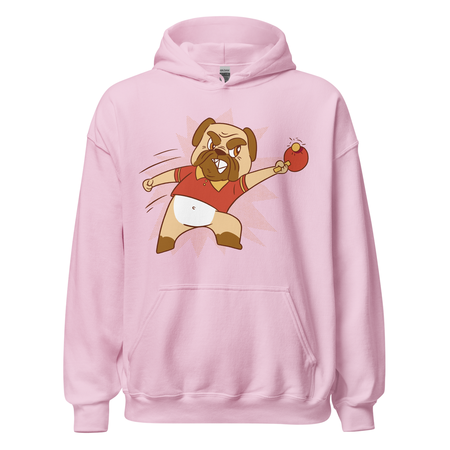 Dog playing ping pong | Unisex Hoodie