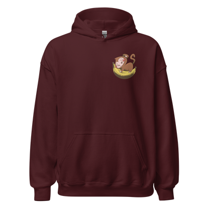 Monkey sleeping on banana | Unisex Hoodie