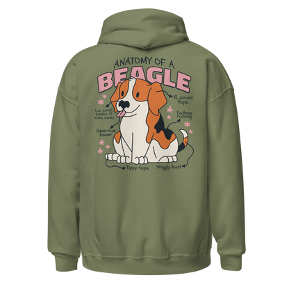Beagle anatomy | Unisex Hoodie - F&B