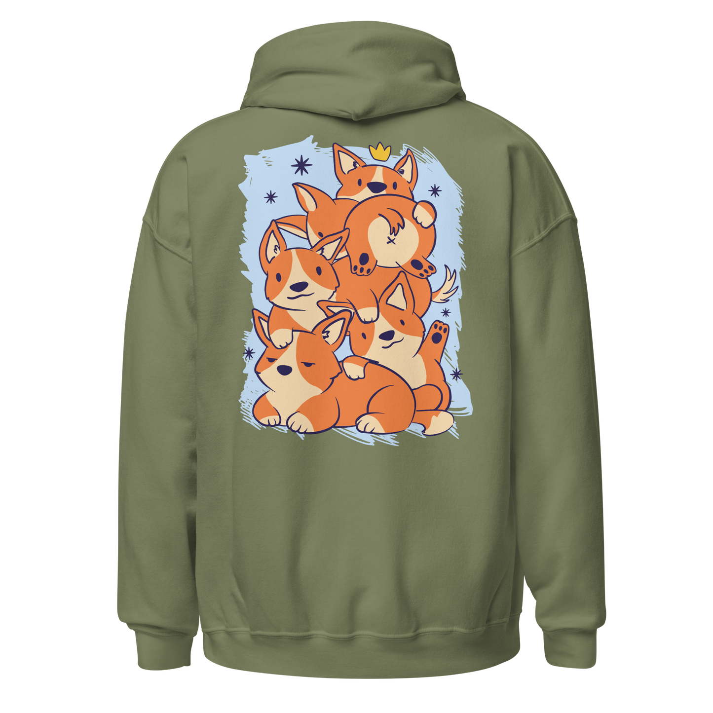 Cute Corgi dogs stack | Unisex Hoodie - F&B