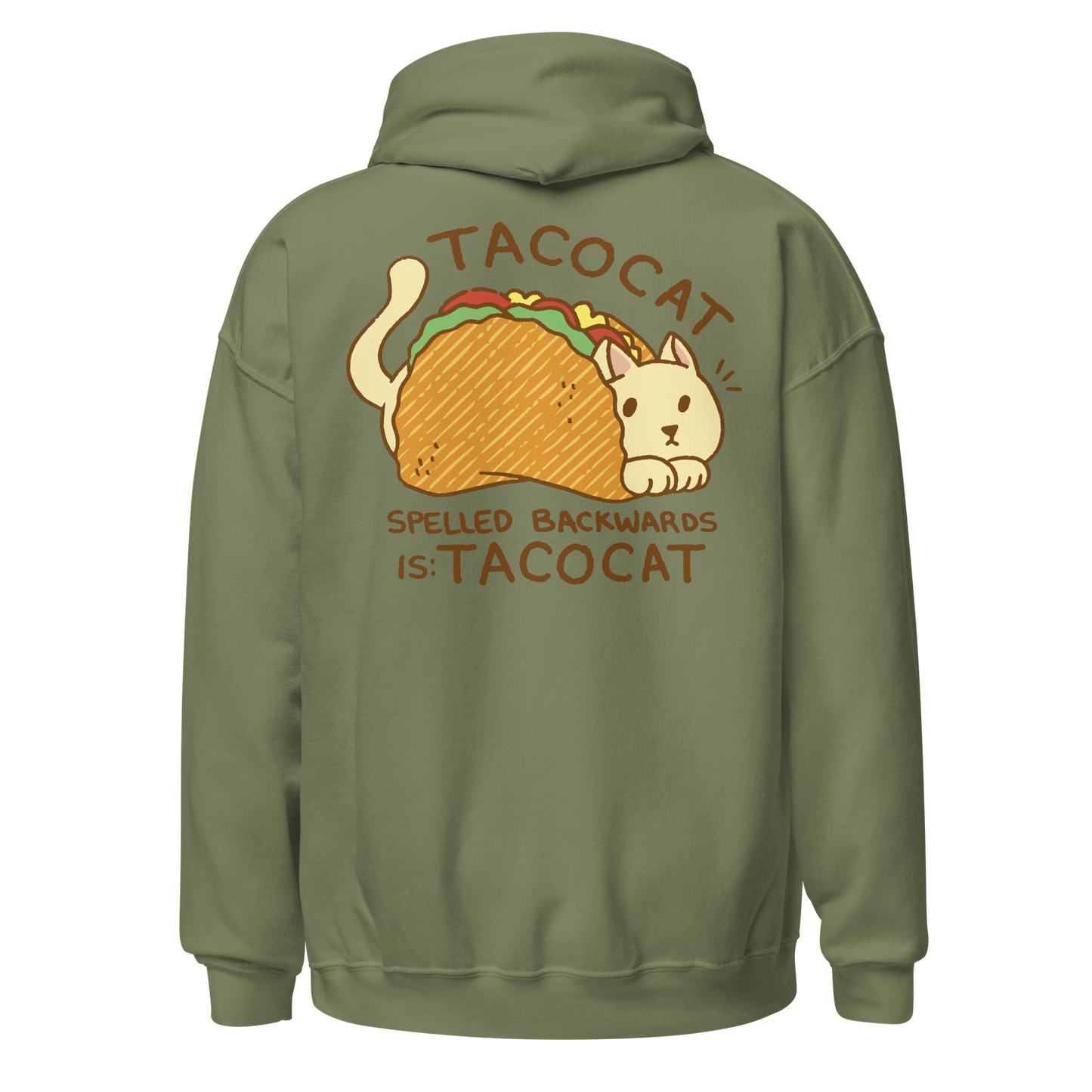 Cat animal in taco cartoon | Unisex Hoodie - F&B