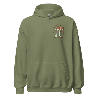 Sloth sleeping on PI symbol | Unisex Hoodie