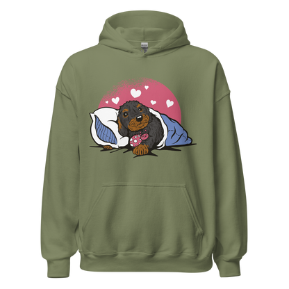 Sleepy Dachshund Dog | Unisex Hoodie