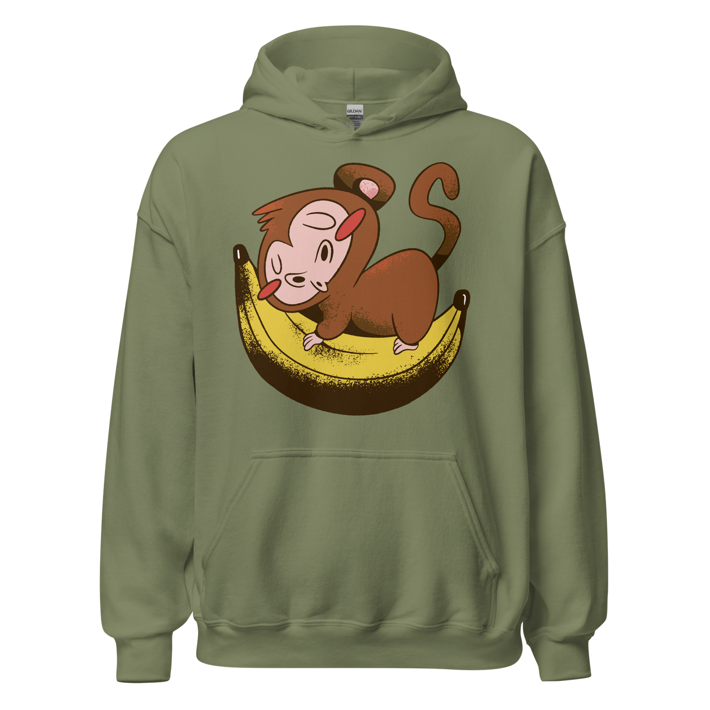 Monkey sleeping on banana | Unisex Hoodie