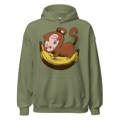 Monkey sleeping on banana | Unisex Hoodie