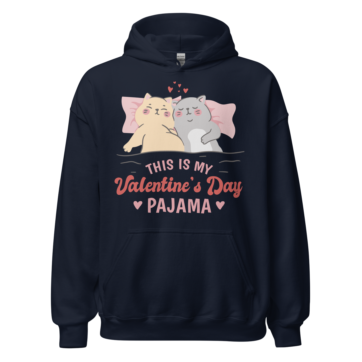 Cute cats sleeping on bed | Unisex Hoodie