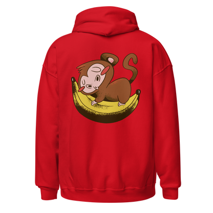 Monkey sleeping on banana | Unisex Hoodie