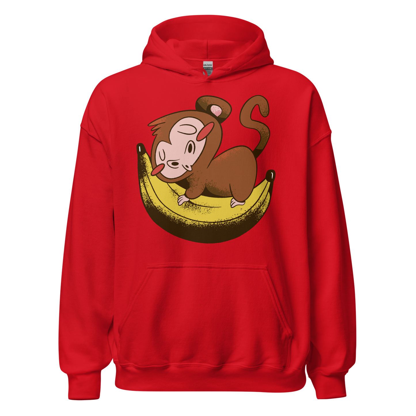 Monkey sleeping on banana | Unisex Hoodie