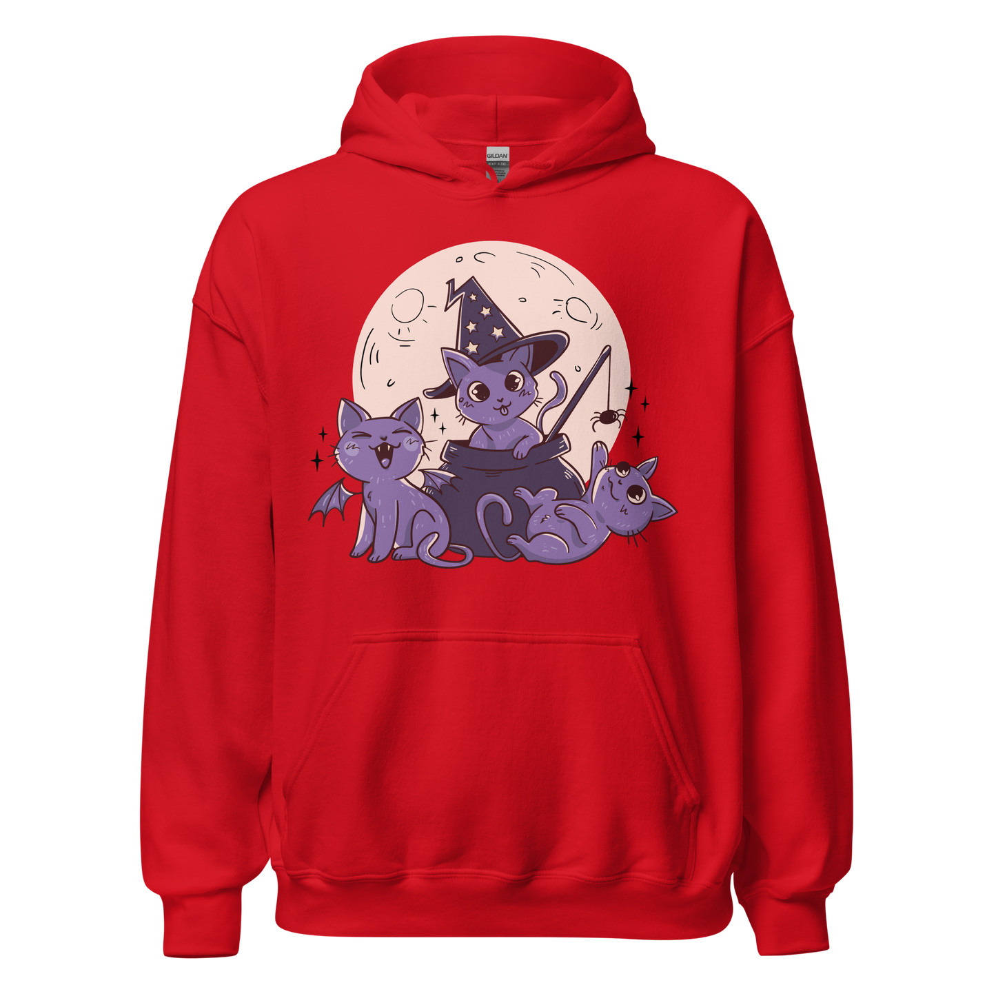 Halloween cute cats and moon | Unisex Hoodie