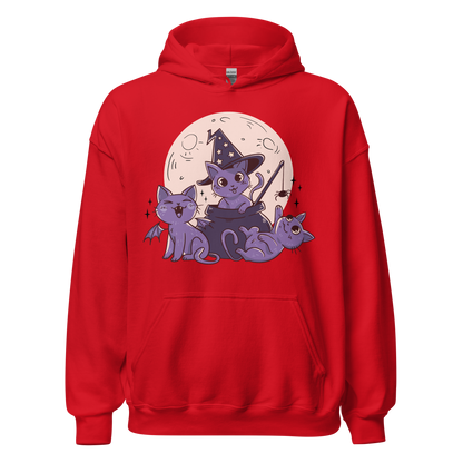 Halloween cute cats and moon | Unisex Hoodie