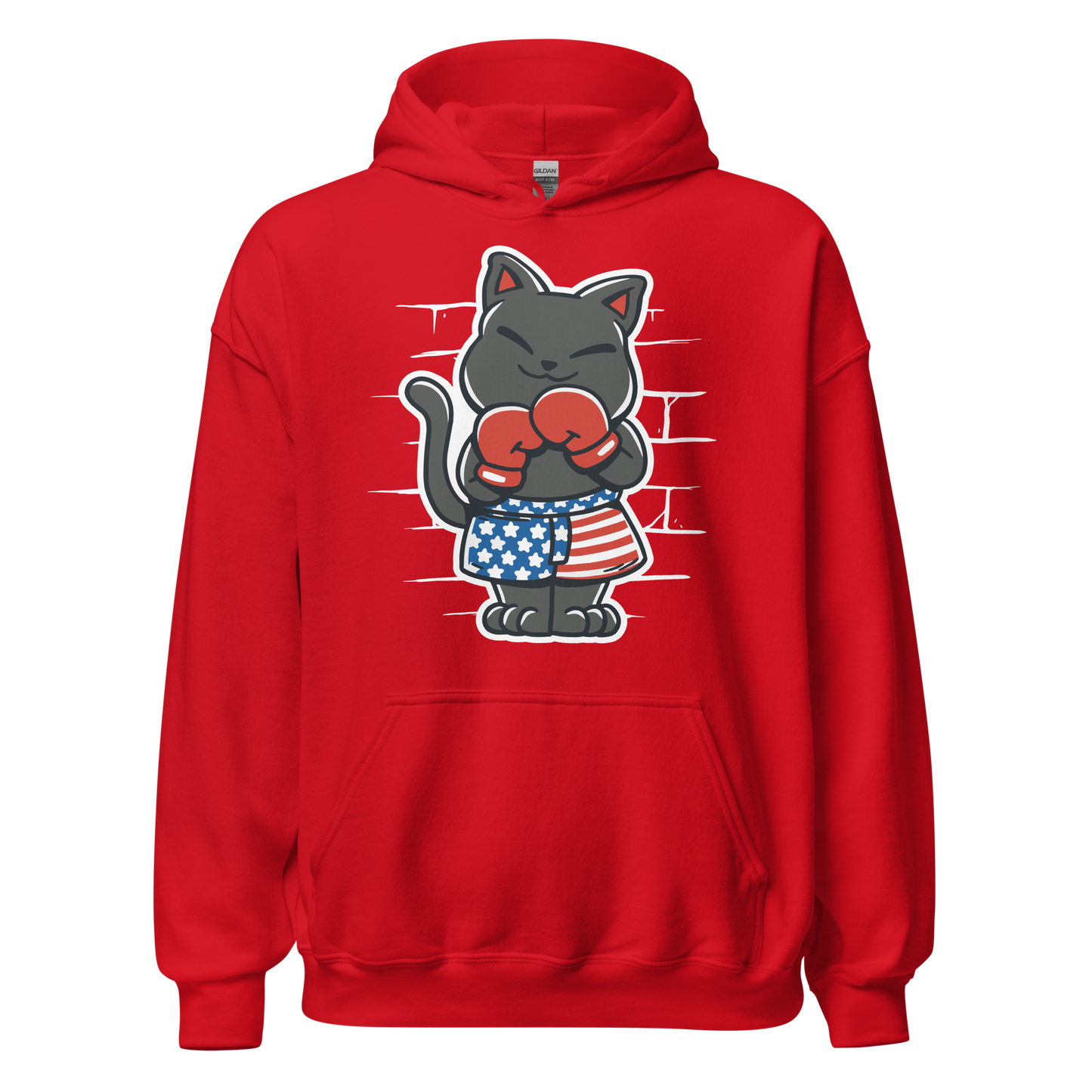 USA boxer cat | Unisex Hoodie