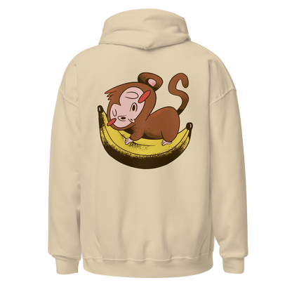 Monkey sleeping on banana | Unisex Hoodie