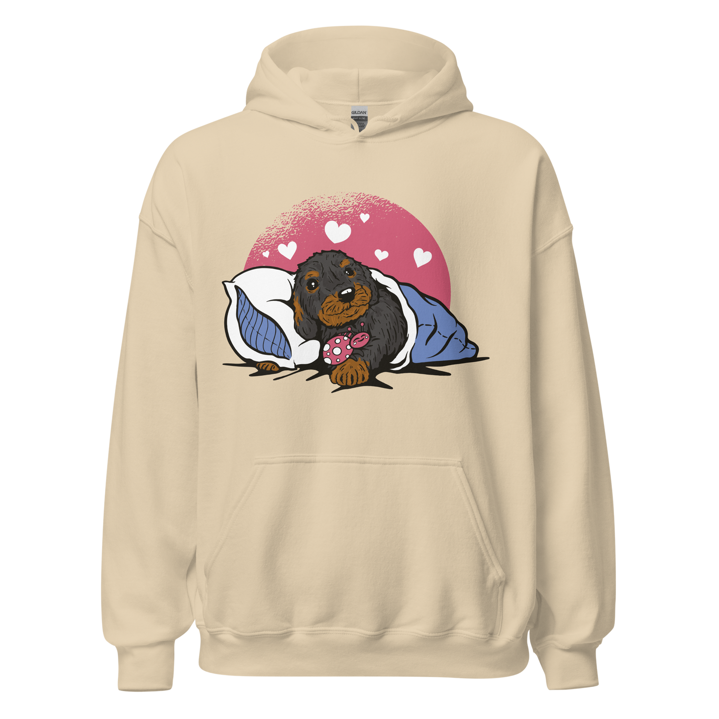 Sleepy Dachshund Dog | Unisex Hoodie