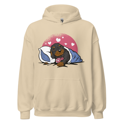 Sleepy Dachshund Dog | Unisex Hoodie