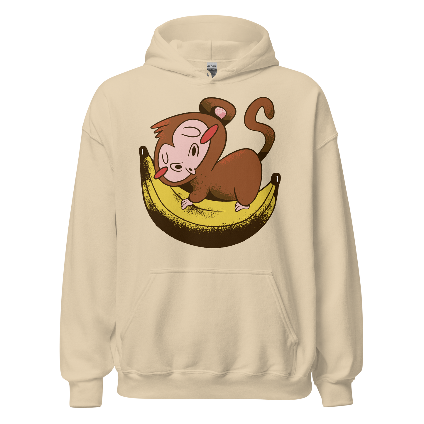 Monkey sleeping on banana | Unisex Hoodie