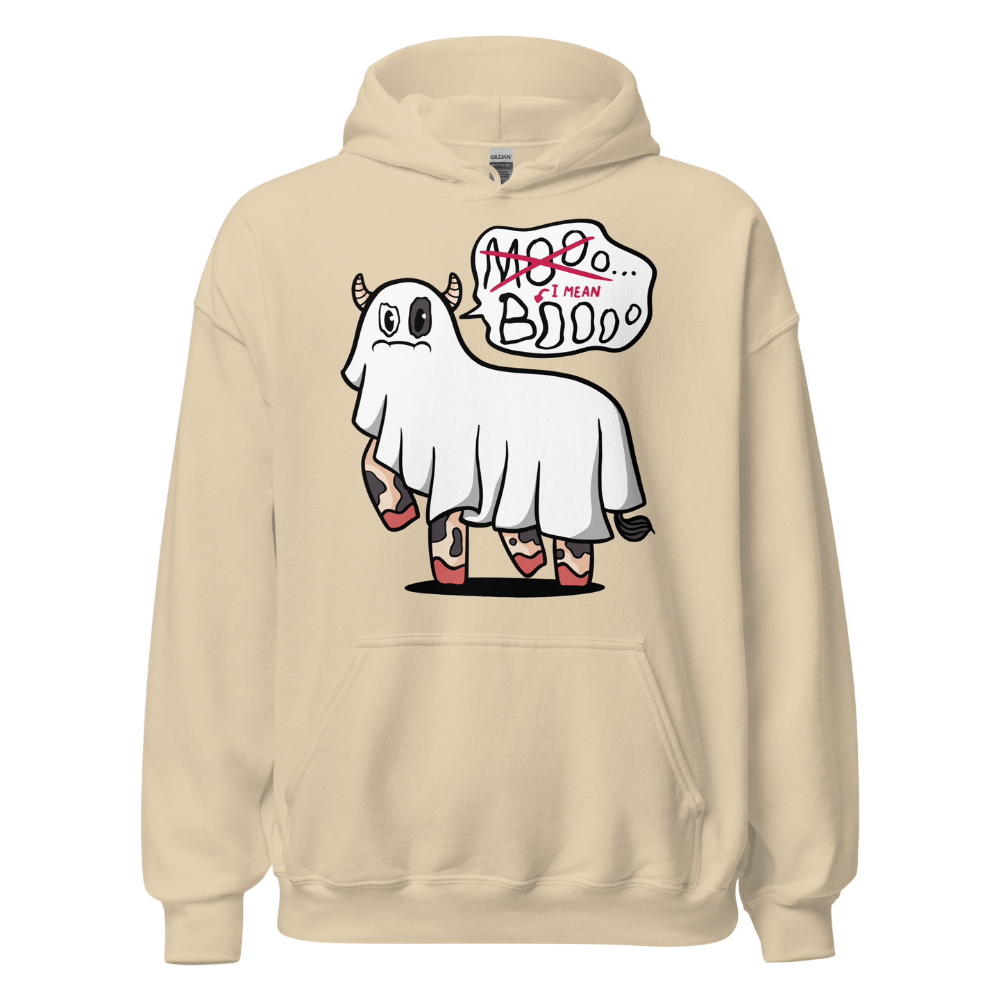 Ghost cow funny halloween | Unisex Hoodie