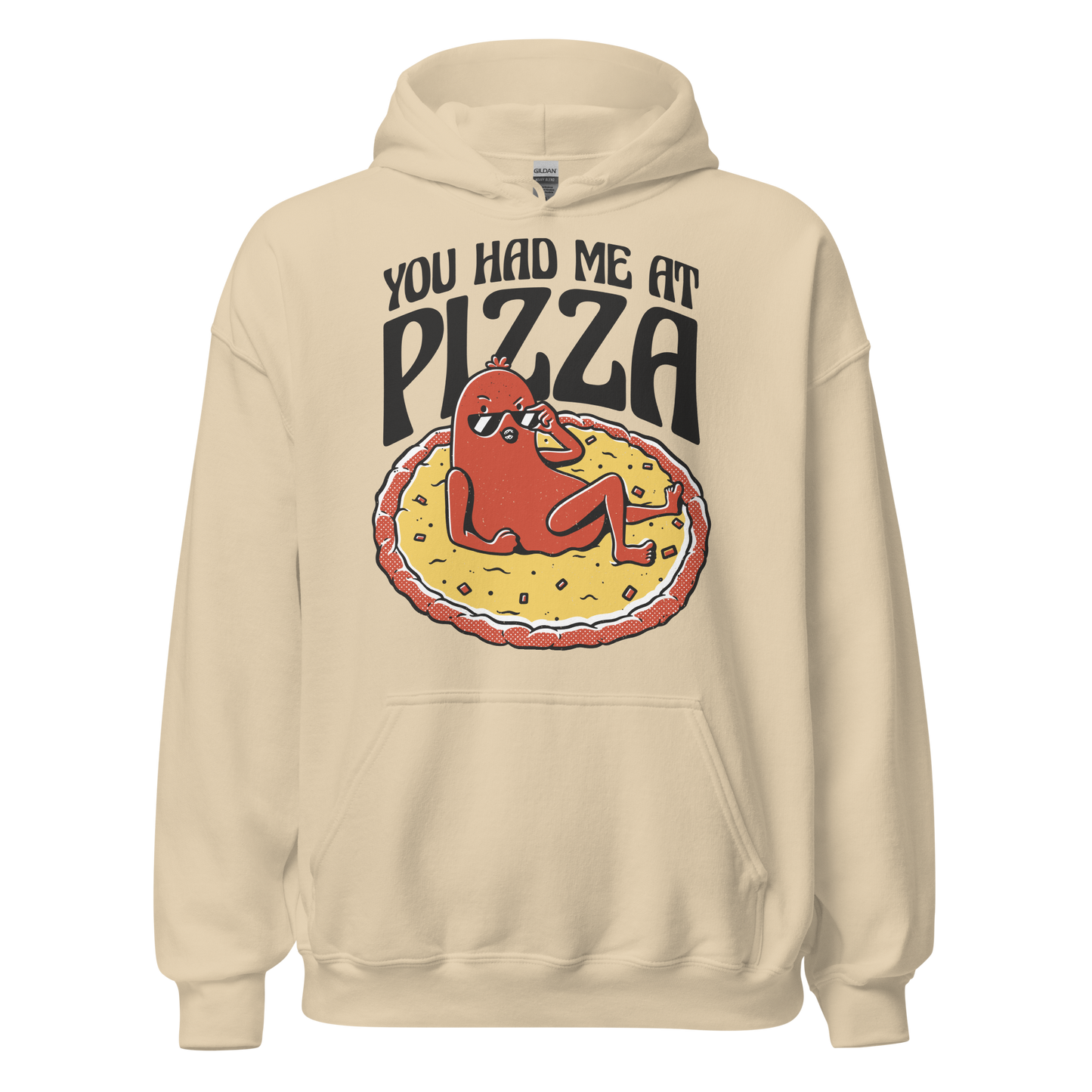 Pepperoni pizza cartoon | Unisex Hoodie