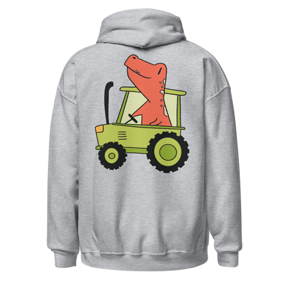 dinosaur tractor | Unisex Hoodie - F&B