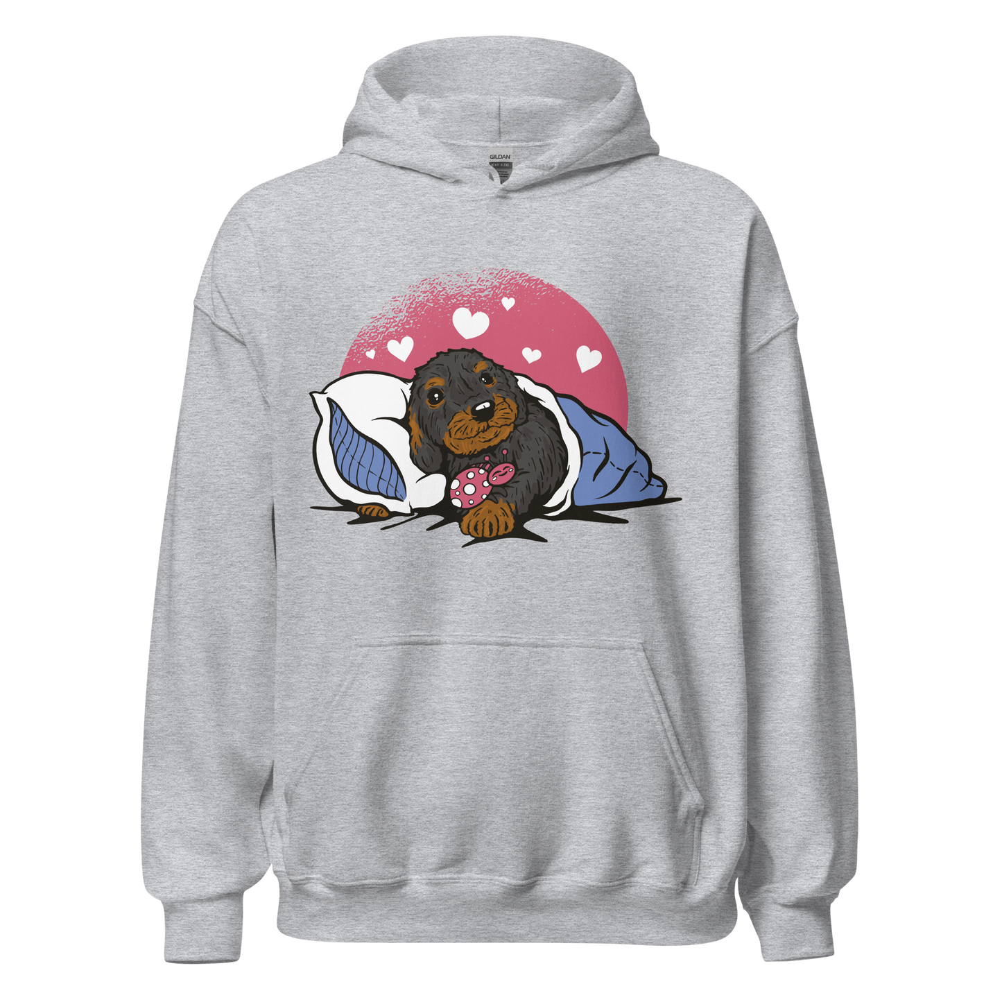 Sleepy Dachshund Dog | Unisex Hoodie