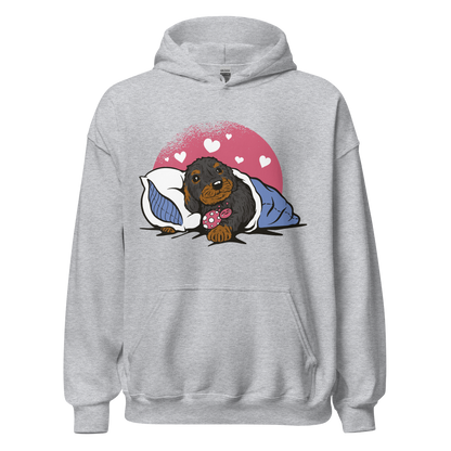 Sleepy Dachshund Dog | Unisex Hoodie