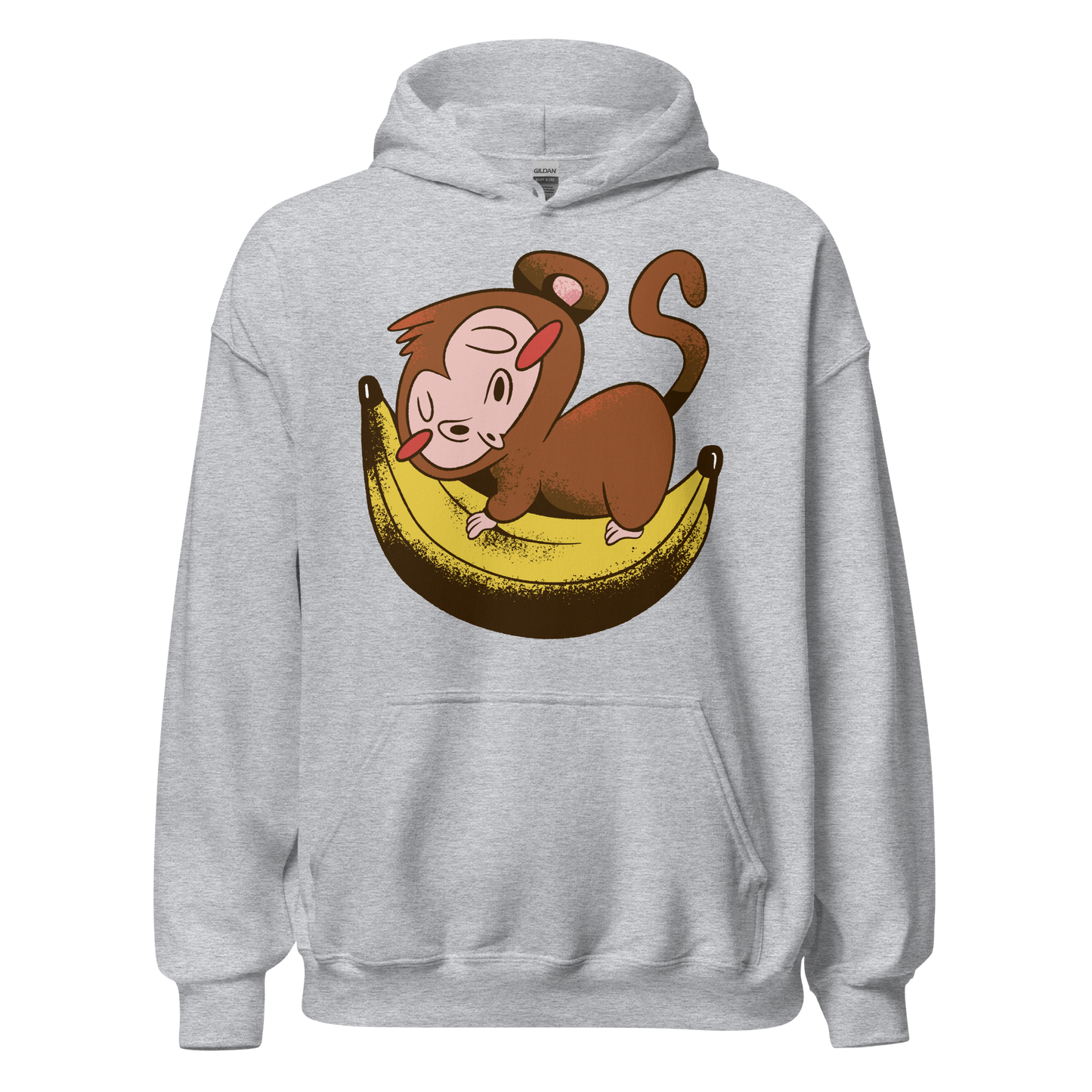 Monkey sleeping on banana | Unisex Hoodie