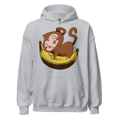 Monkey sleeping on banana | Unisex Hoodie