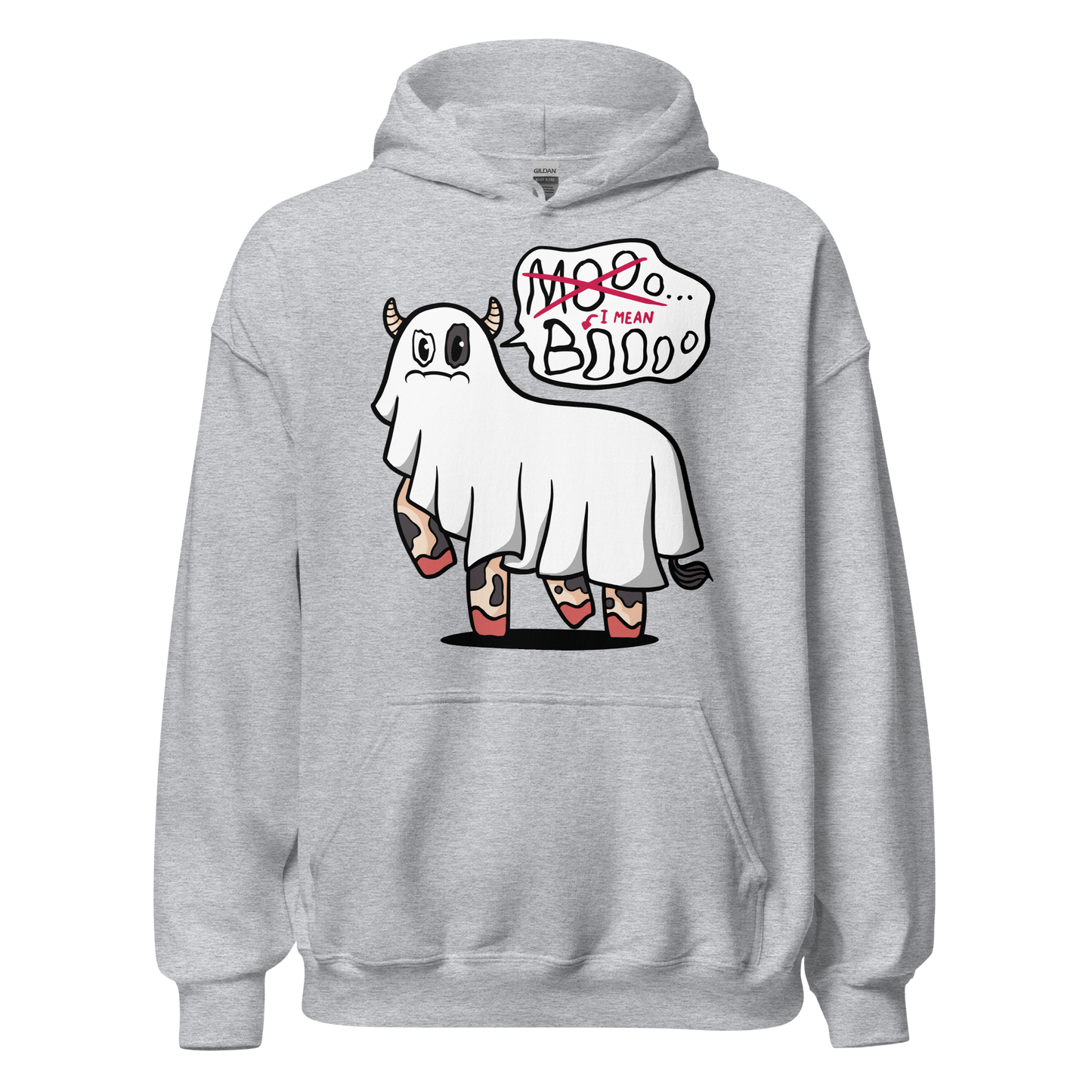 Ghost cow funny halloween | Unisex Hoodie