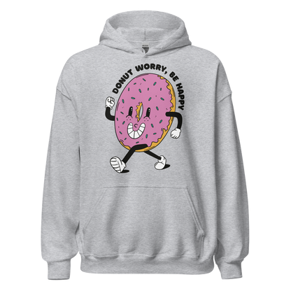 Happy cartoon donut sweet food | Unisex Hoodie