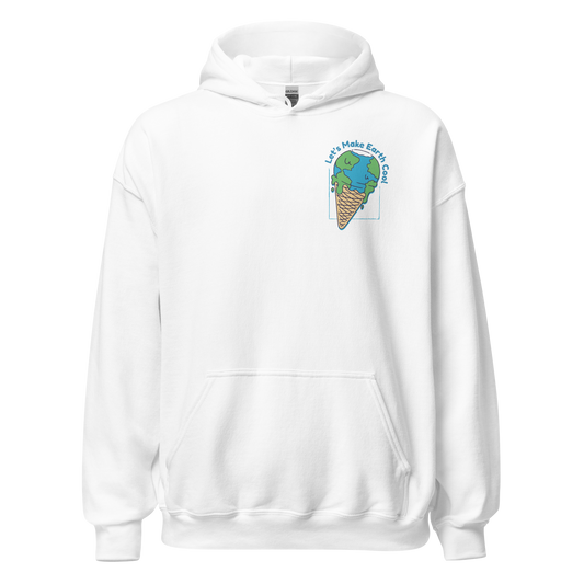 Ecology let's make the Earth cool quote | Unisex Hoodie - F&B