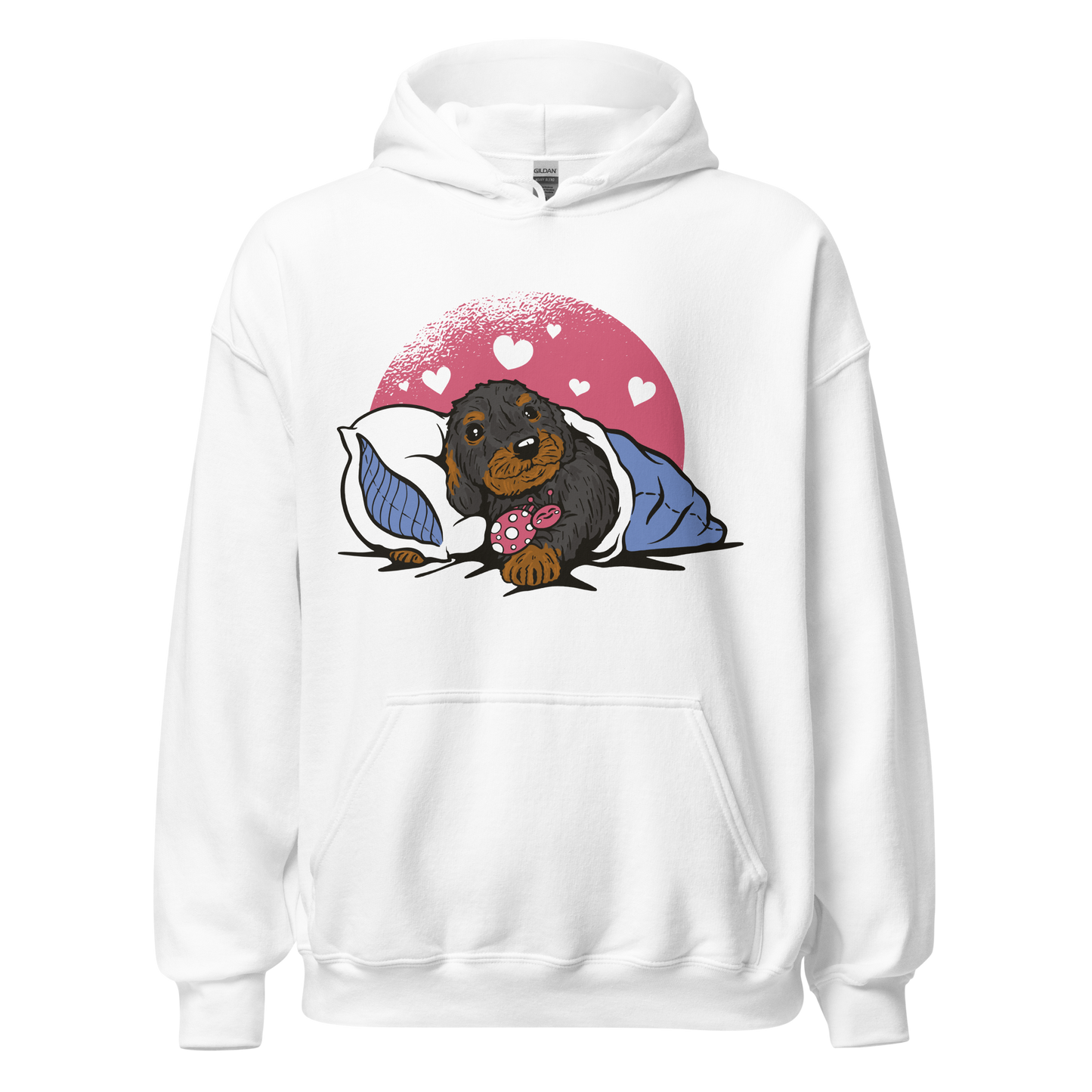 Sleepy Dachshund Dog | Unisex Hoodie