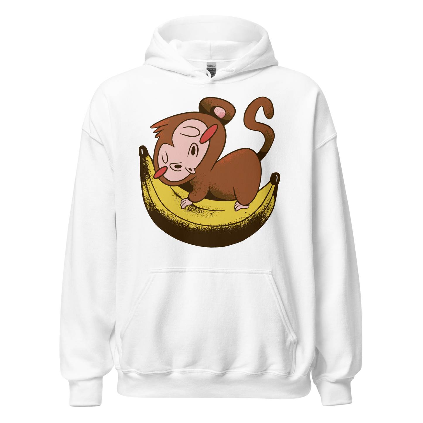 Monkey sleeping on banana | Unisex Hoodie