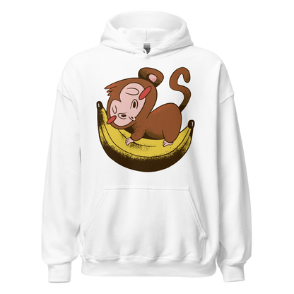 Monkey sleeping on banana | Unisex Hoodie